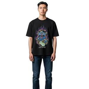 Empyre T-shirt in Black with Blue Panther Graphic Size Small